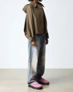 Zebzag Anywair Suède Platform Mules in Dusty Roze