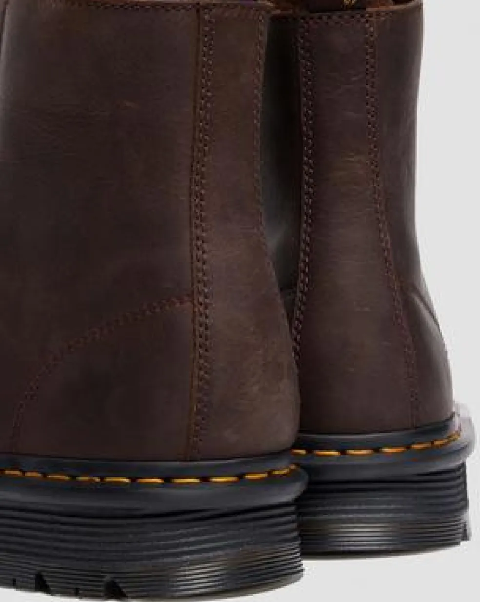 Zebzag Slip-On Leren Laarzen in Donkerbruin
