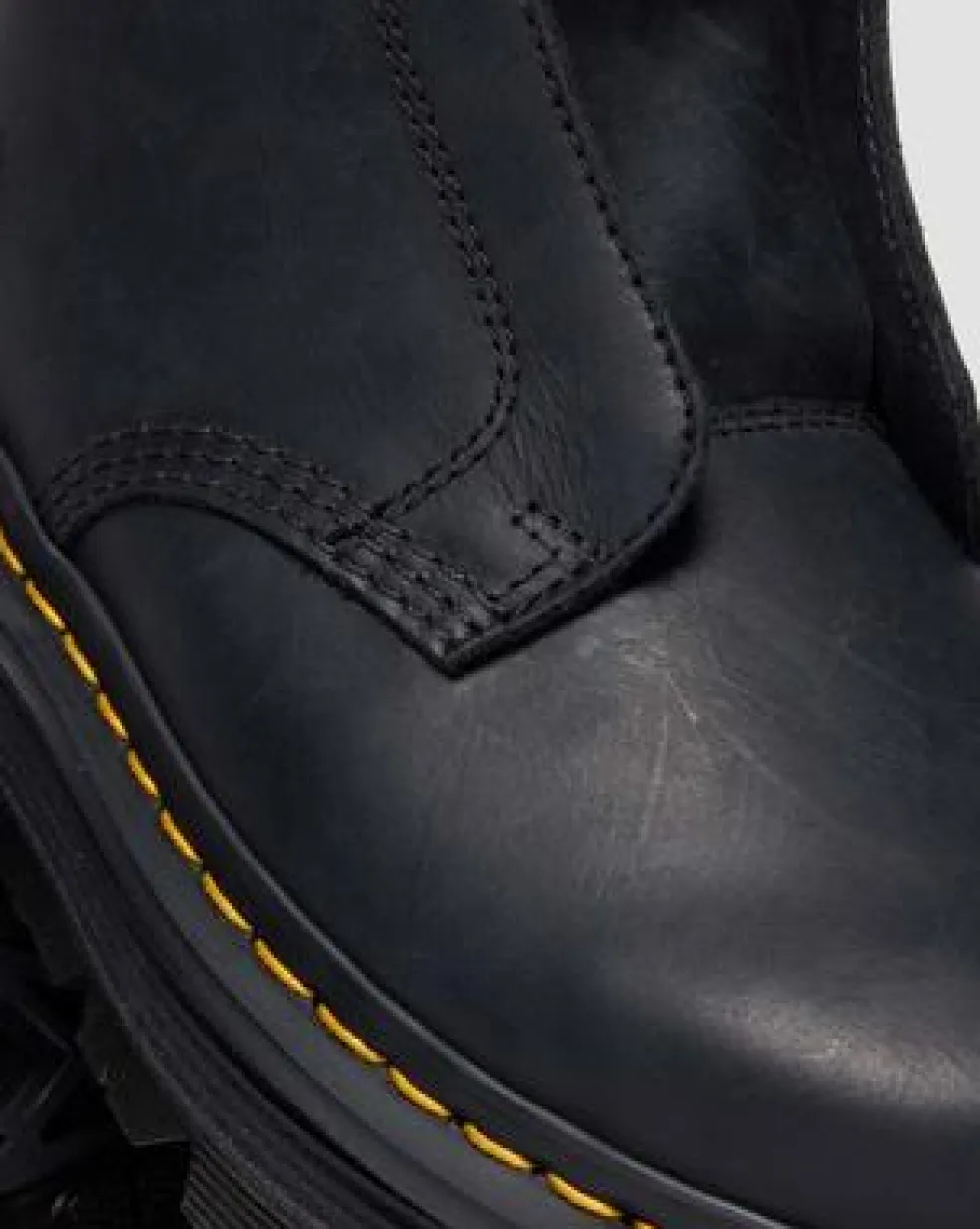 Zebzag Slip-On Leren Laarzen in Zwart