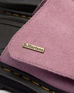 Zebzag Suède Platform Slides in Dusty Roze