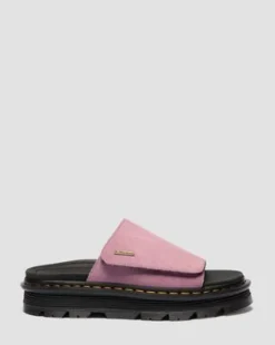 Zebzag Suède Platform Slides in Dusty Roze