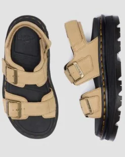 Zebzag Suède Sandalen in Solbrun